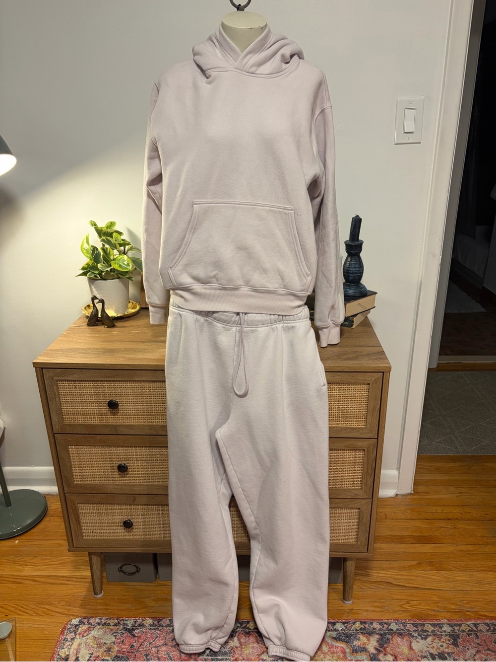 TNA Light Pale Pink Hoodie & Jogger Set